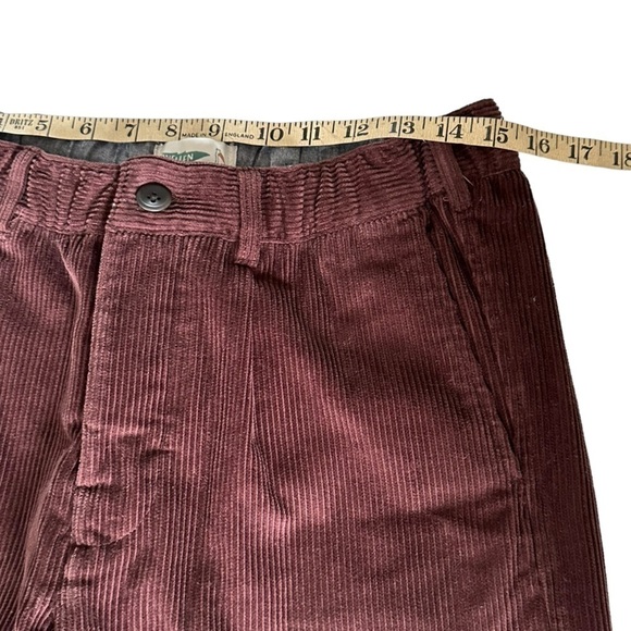 HUCKLEBERRY WELLEN EASY FIT CORDUROY BROWN PANTS SIZE 31 - Picture 9 of 12
